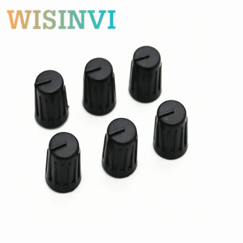 10pcs Plastic Potentiometer Knob Cap 9×11.5mm 6mm knurled shaft Rotary Encoder Control Knob For 09 Potentiometer