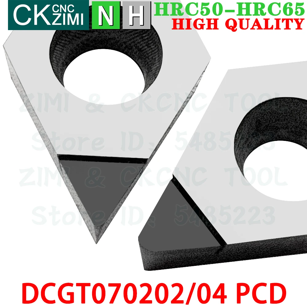 DCGT070202 PCD DCGT070204 PCD Inserti PCD Inserti diamantati per tornitura Utensili meccanici DCGT 0702 DCGT0702 PCD CNC Utensili da tornio per taglio metalli per Rame alluminio