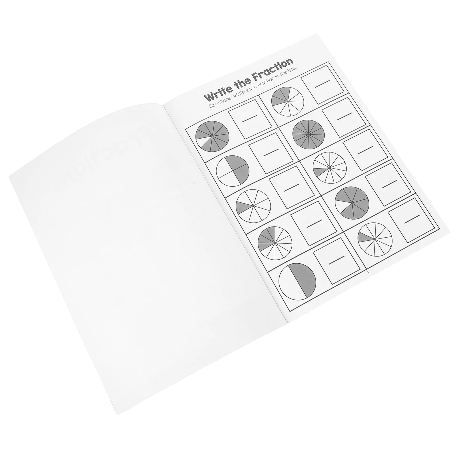 Fraction Learning Math Score Training Book Kids Educational Manipulatives Montessori Materials School Supplies