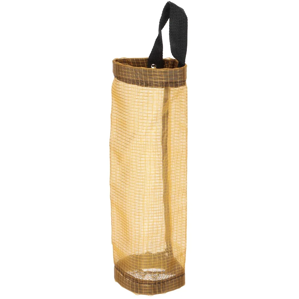 3PCS Hanging Design Garbage Bag Storage Holder Mesh Material Wall Mount Plastic Bag Dispenser Mesh Bag Container For Kitchen