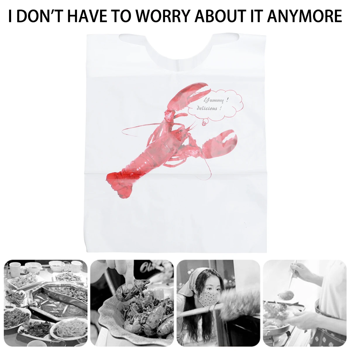 

100 pcs Disposable Plastic Aprons Waterproof Oilproof for Restaurant Home BBQ Party Lightweight Durable Anti Stain Easy Cleanup