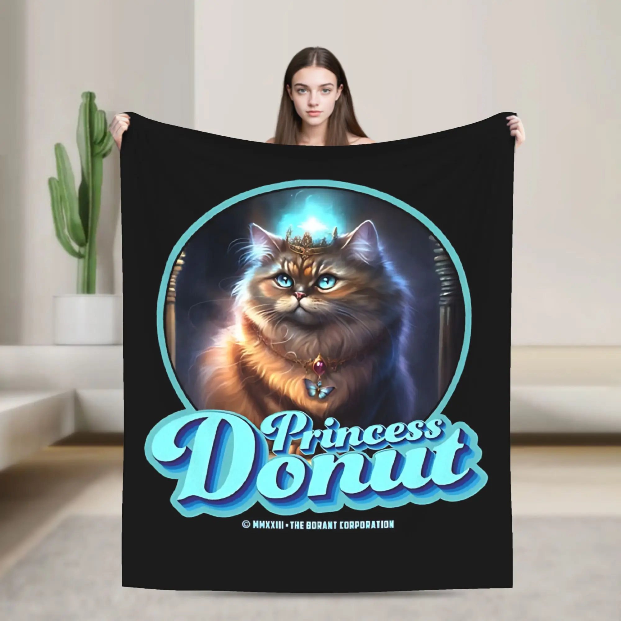 

Princess Donut(For Light Dungeon Crawler Carl Blanket Flannel Awesome Warm Throw Blanket for Coverlet Decoration,