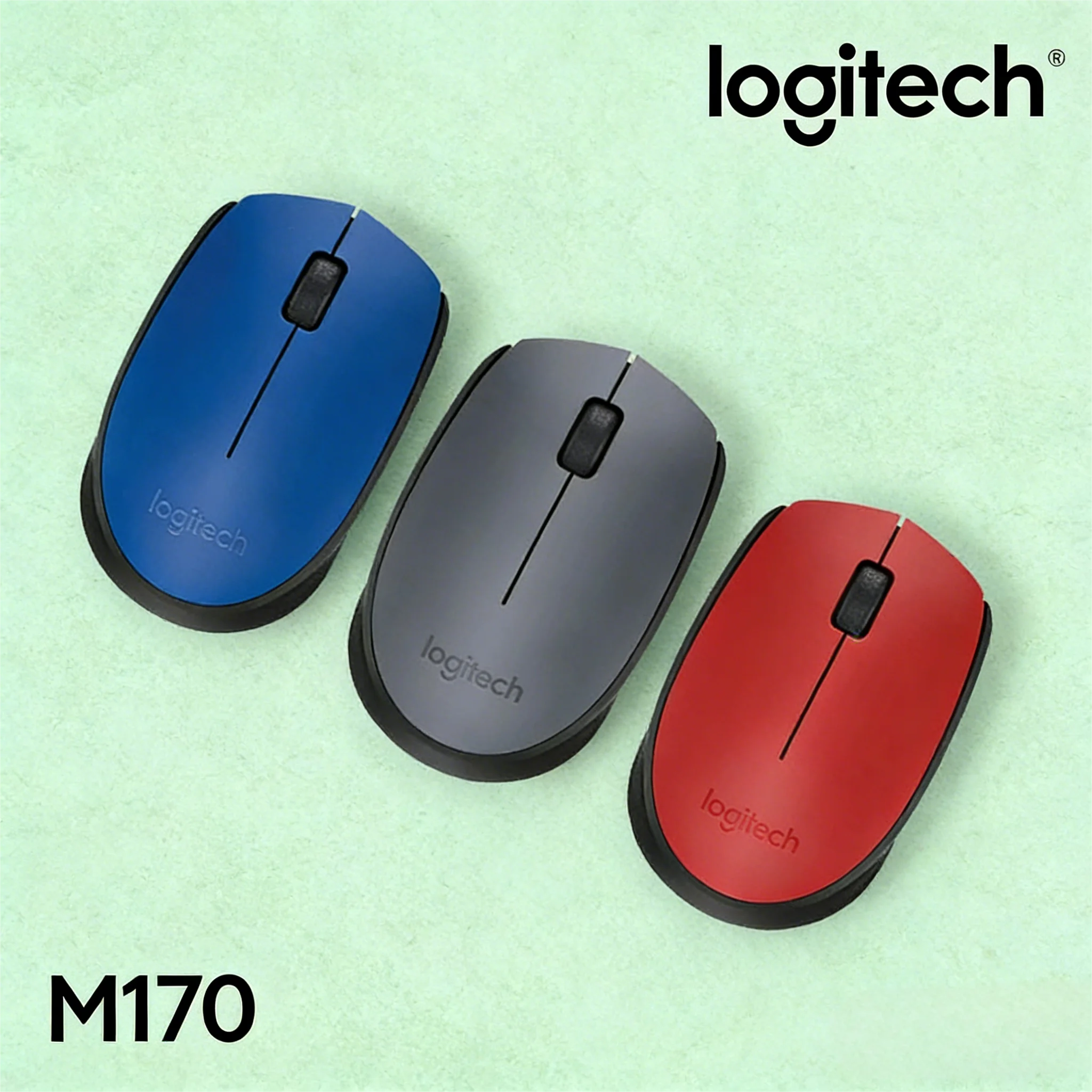 

Logitech M170 Wireless Mouse, USB Dongle Included, Portable Anti-Slip for Desktop & Laptop PC
