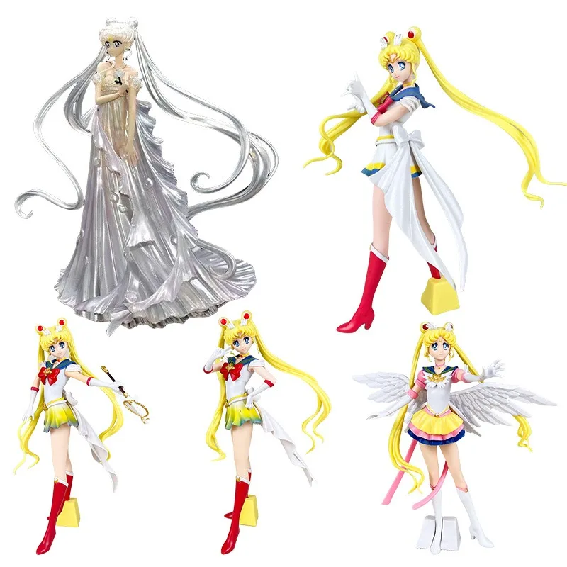 

Sailor Moon Tsukino Usagi Wedding Dress Design Decoration Toy Anime Character Children's Bedroom High Beauty Car Toy Decoration