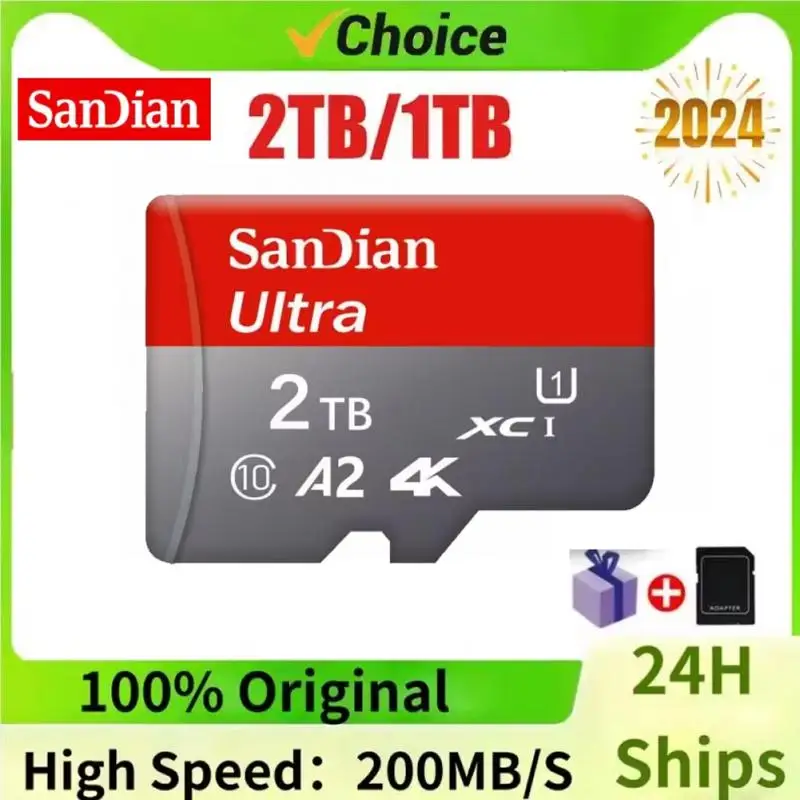 Karta pamięci 128GB 2TB 1TB 512GB 256GB Micro TF SD Card V60 High Speed Cameracartão De Memória do aparatu telefonicznego