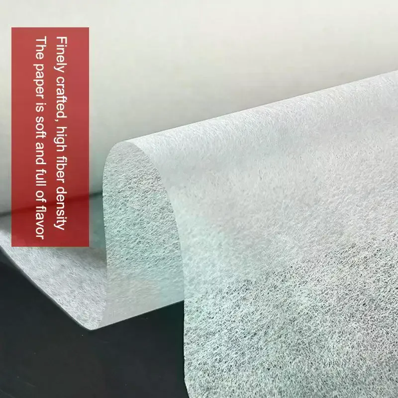 White Translucent Cicada Wing Paper Extra Thin Ancient Style Mica Ripe Xuan Paper Long Roll Calligraphy Practice