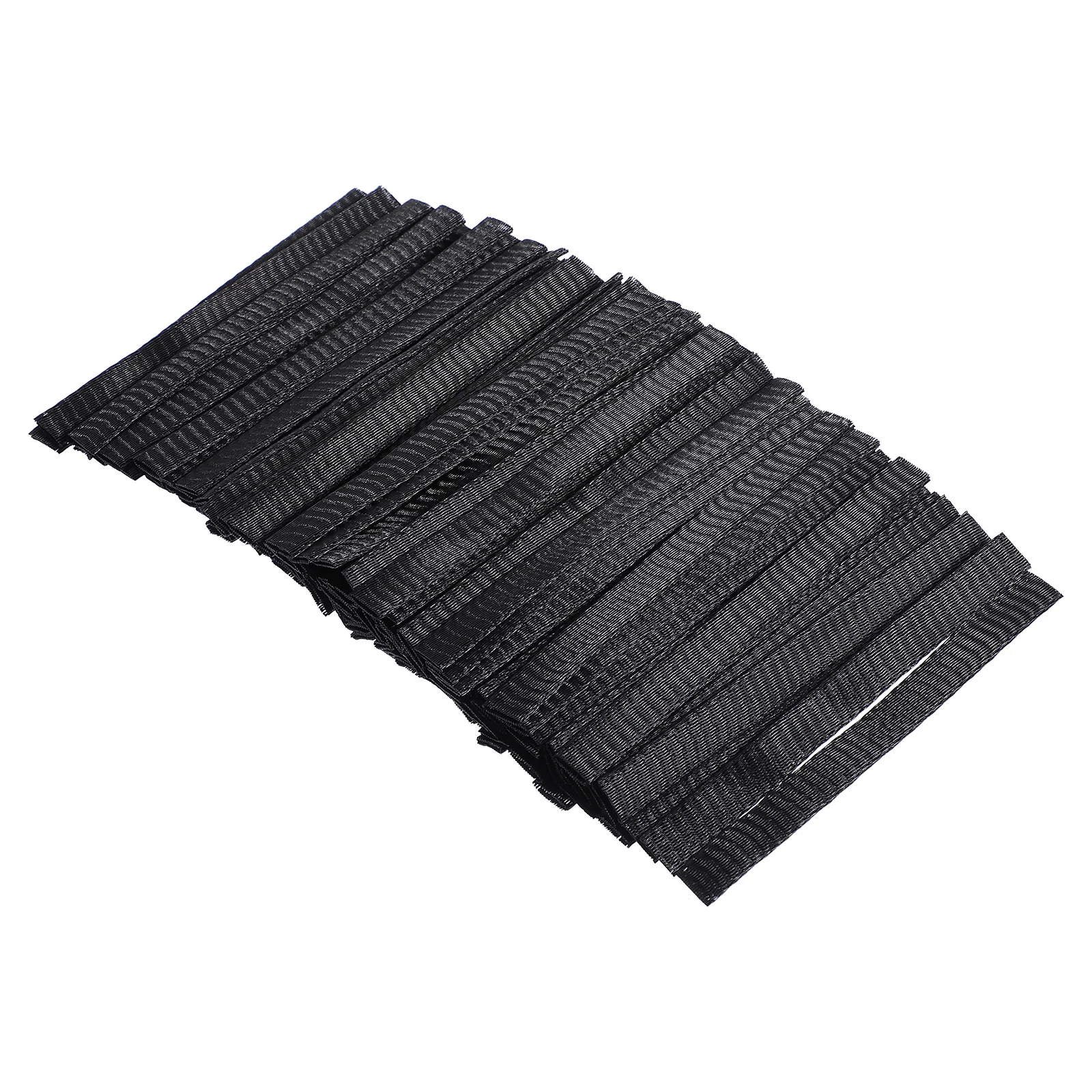 

100 Pcs Makeup Brush Protective Covers Durable PE Material Expandable Sizes Travel Case Brushes Net Mesh Covers