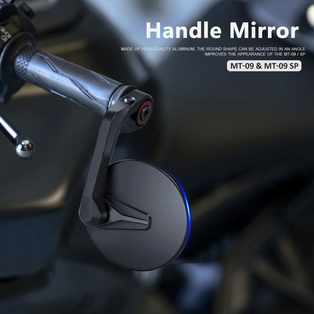 

Motorcycle Accessories Mirrors Round Bar End Mirror Blue Lenses Kit For Yamaha mt09 MT-09 MT09 MT 09 SP MT-09 SP 2024 2025