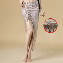 Belly Dance Waist Chain Women Sequins Tassel Hip Scarf Oriental Dance Clothing Belt Sexy Hot Girl Nightclub Performance Skirt