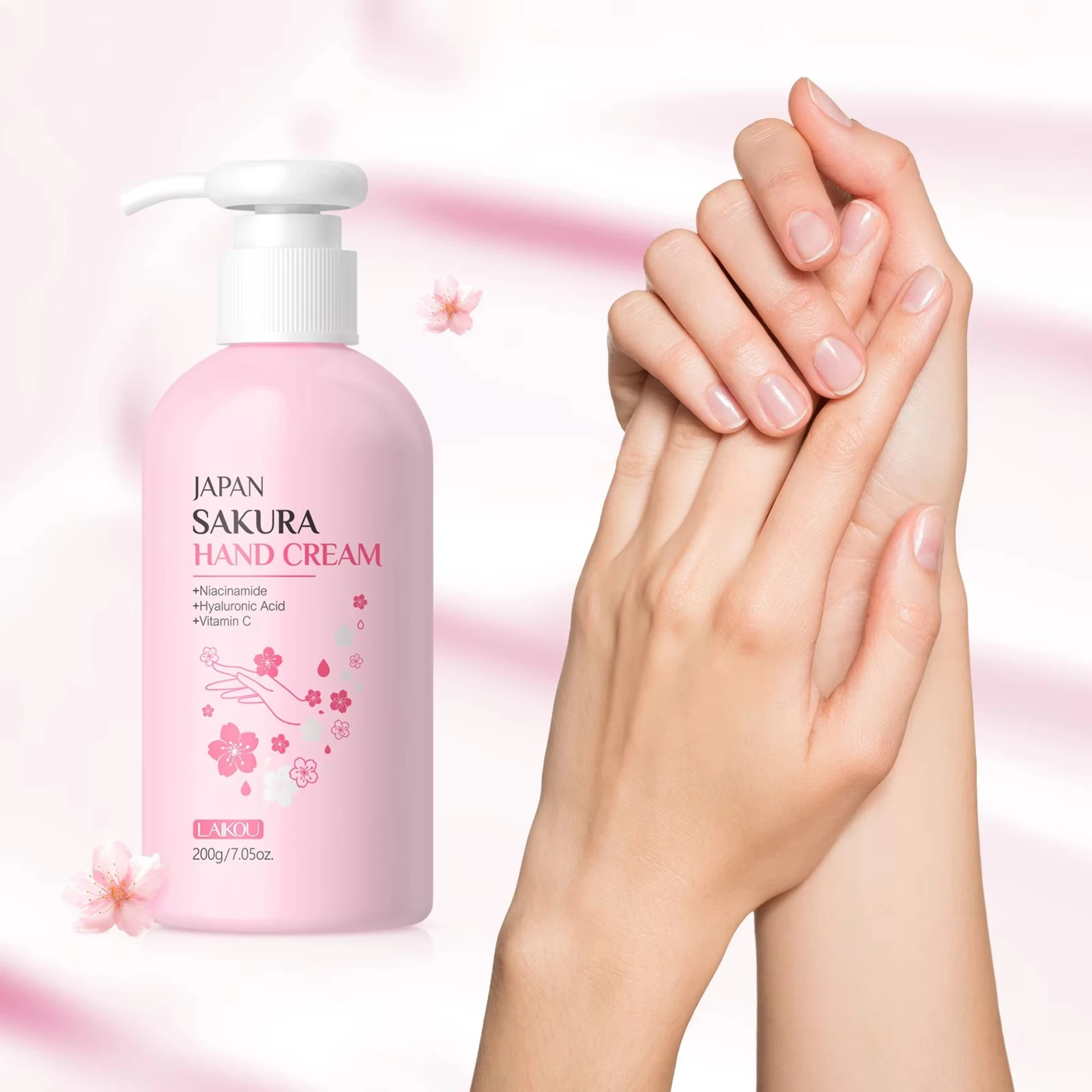 Hydrating Moisturizing Cherry Blossom Hand Cream Anti-drying and Cracking Improving Rough Hand Skin Care