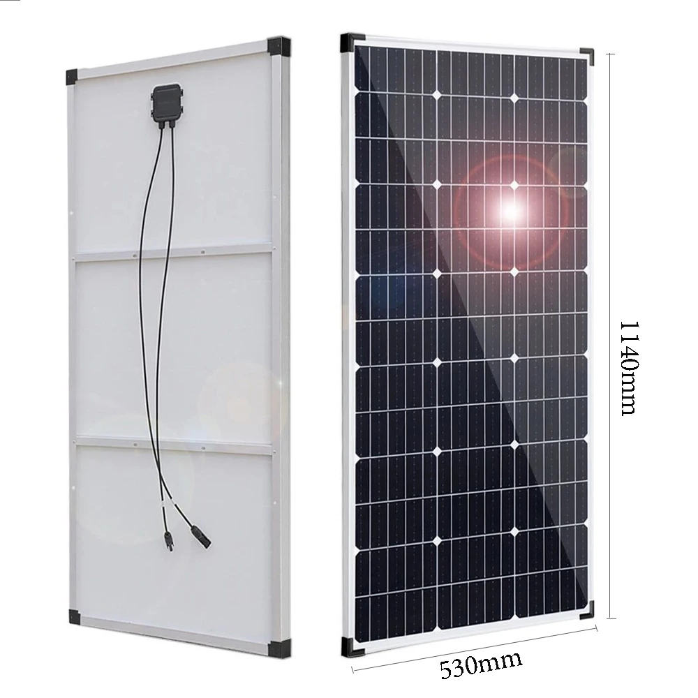 300W 150W Solarpanel-Set, flexibles Solarpanel mit Laderegler, 12V Solar-Ladepanel für Photovoltaik-Heimsysteme