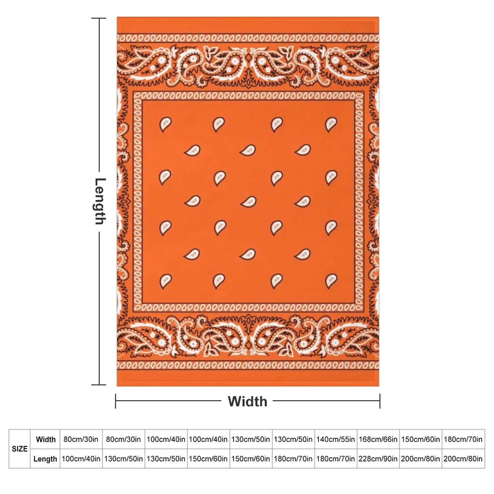 Bandana Orange Throw Blanket Sofa Throw Moving warm winter Soft Soft Plaid cosplay anime Blankets