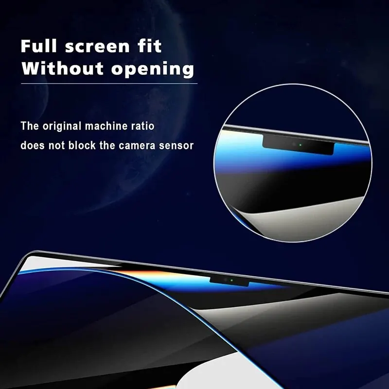 Protector de pantalla para MacBook, película suave HD para Air 13 pulgadas M1 M2 Pro 11 13 14 15 16 pulgadas, película suave transparente para laptop 3