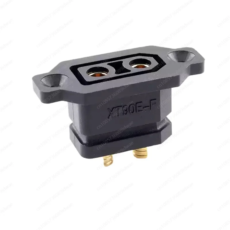 10PCS XT90E-M Quickly Charge Battery Connector XT90E Male Plug Gold-plated XT90 Mountable Connector Black Socket Or XT90H-M