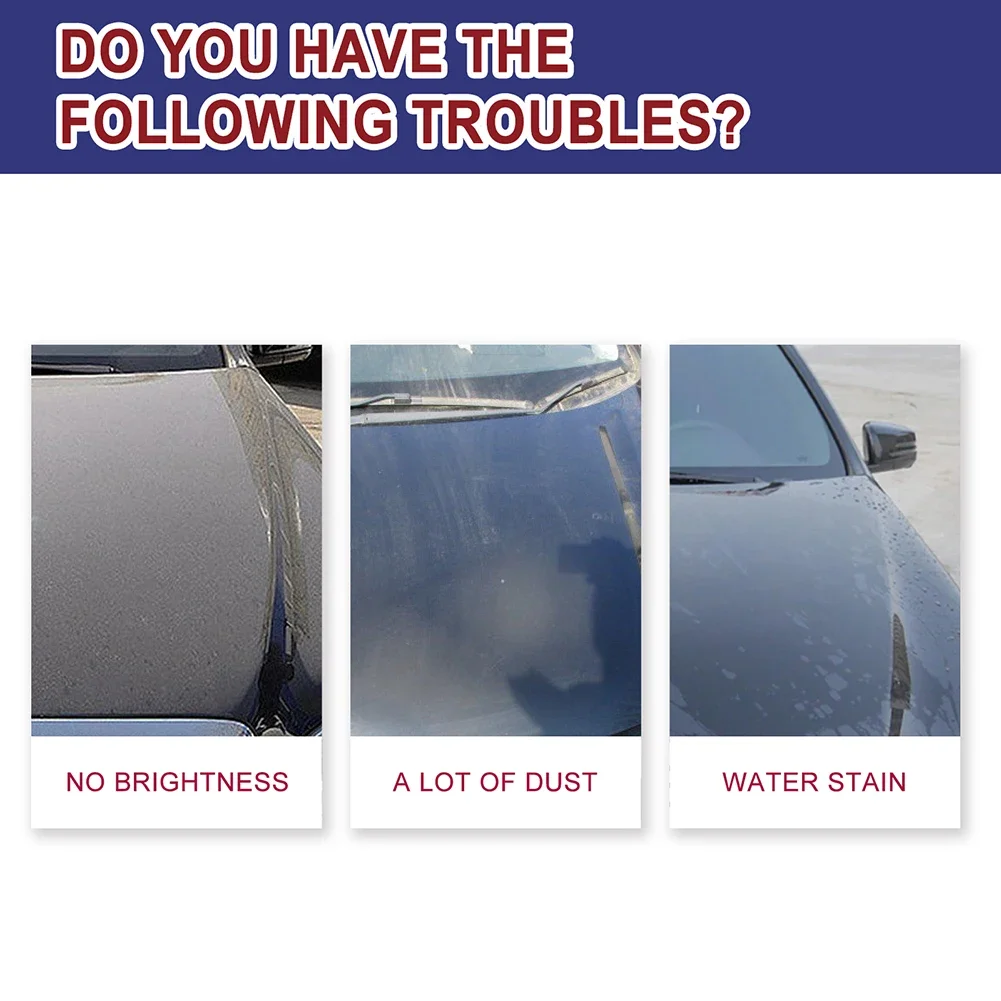 120ml 3 in 1 Ceramic Car Coating Spray High Protection Nano Paint Repair Spray Auto Hydrophobic Polish Eliminate Dirt Stain