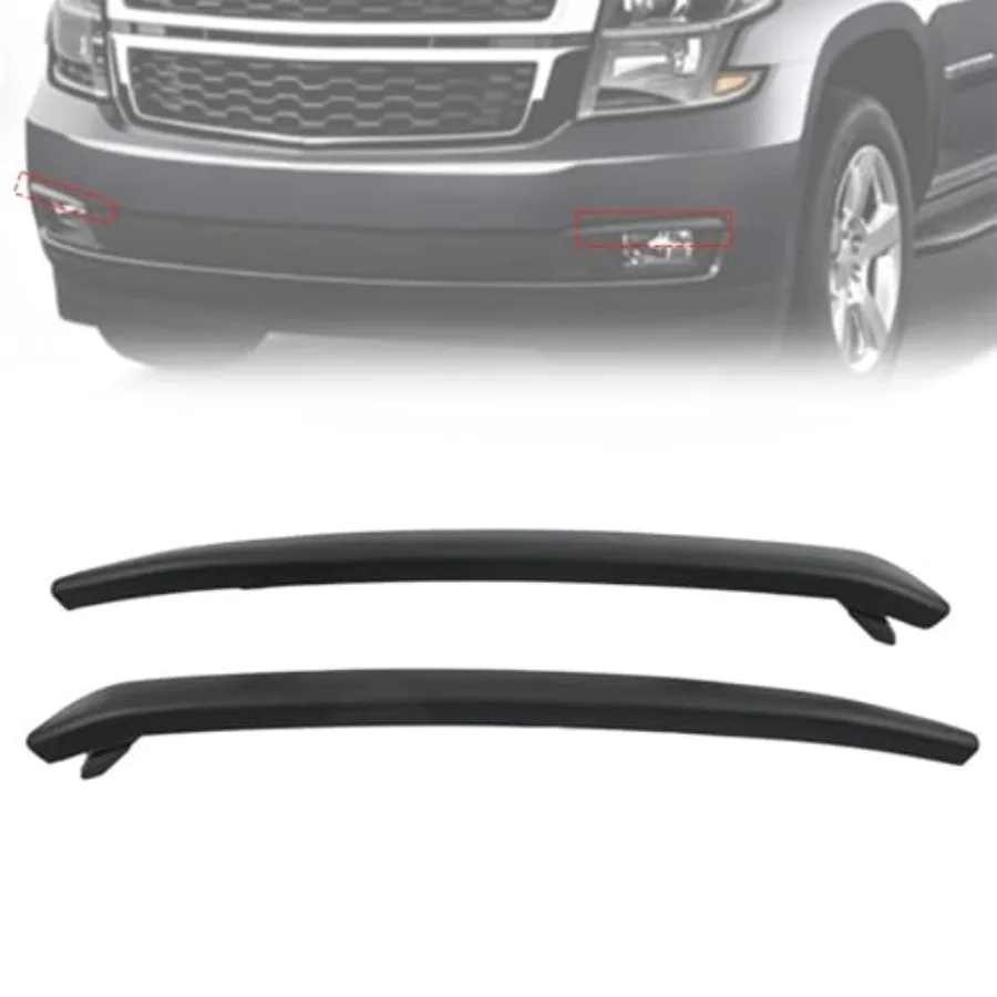

Front Bumper Trim Set Fit for Chevrolet Suburban Tahoe 2015-2020 Replace front bumper cover trim Molding Driver and Passenger S