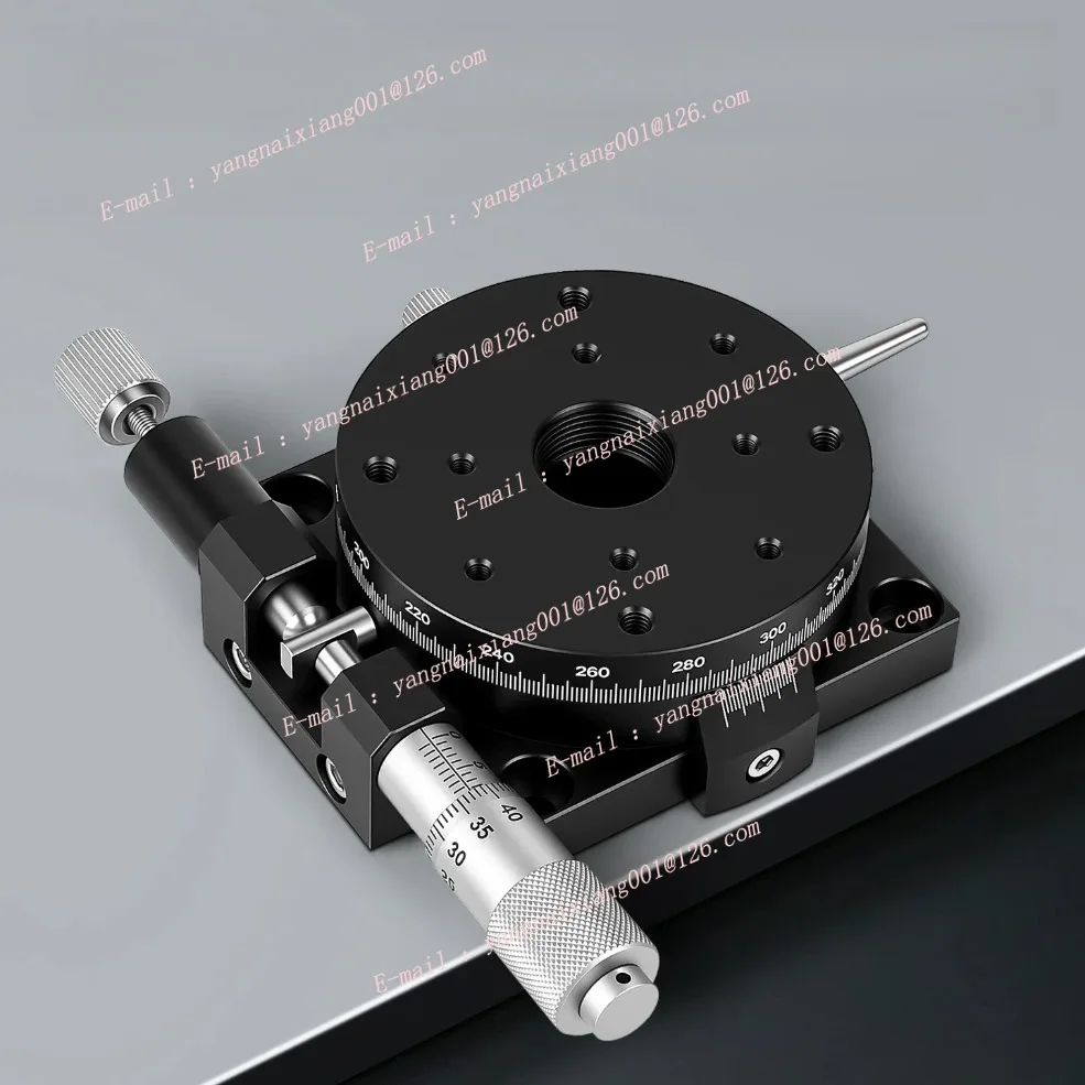 Manual R-Axis Rotary Stage, High-Precision 360° Angular Micrometer for Optical Alignment, Model RSP60/90/REG40
