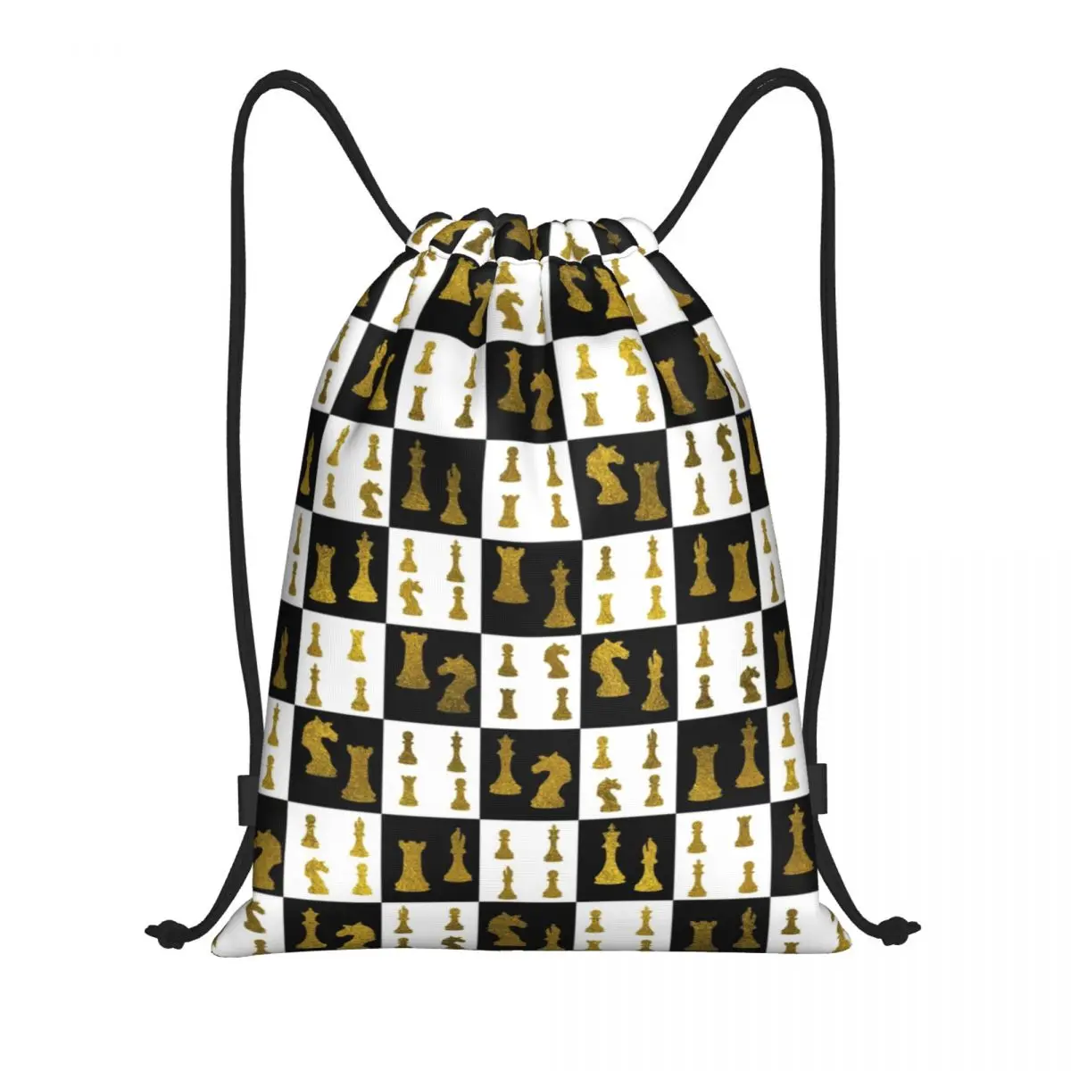 Sacs d'échiquier et de pièces explorez ecs dorées pour hommes et femmes, sacs à dos d'entraînement portables, sac de sport de gym, motif de proximité, Wstring