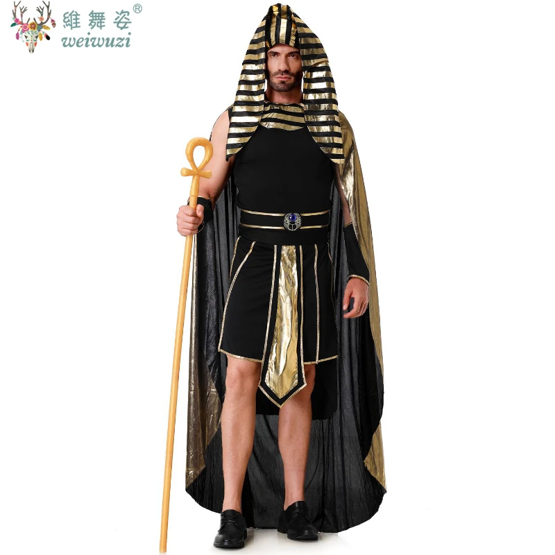 

Halloween Ancient Egypt Egyptian Pharaoh Costume for Men King Cleopatra Queen Cosplay Carnival Party Medieval Couple Party Dress