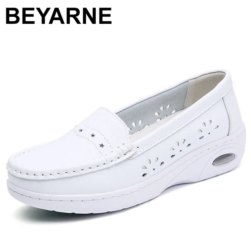 Women Shoes Simple and Fashionable Small White Shoes Spring and Autumn New Style Nurses Single  Thick Soled Shoes for Women