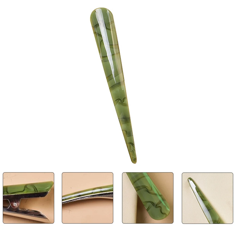 

Duckbill Hairpin Retro Acrylic Barrettes Headgear Vintage Acetate Sheet Clamp Activities Clips Barber