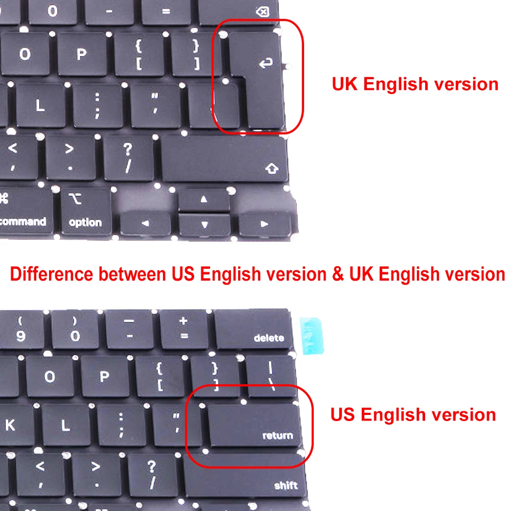 New Best OEM A1278 Keyboard US / UK / FR / Spain / Slovak / Russian For Macbook Pro 13 inch 2009-2012 Years Replacement Part