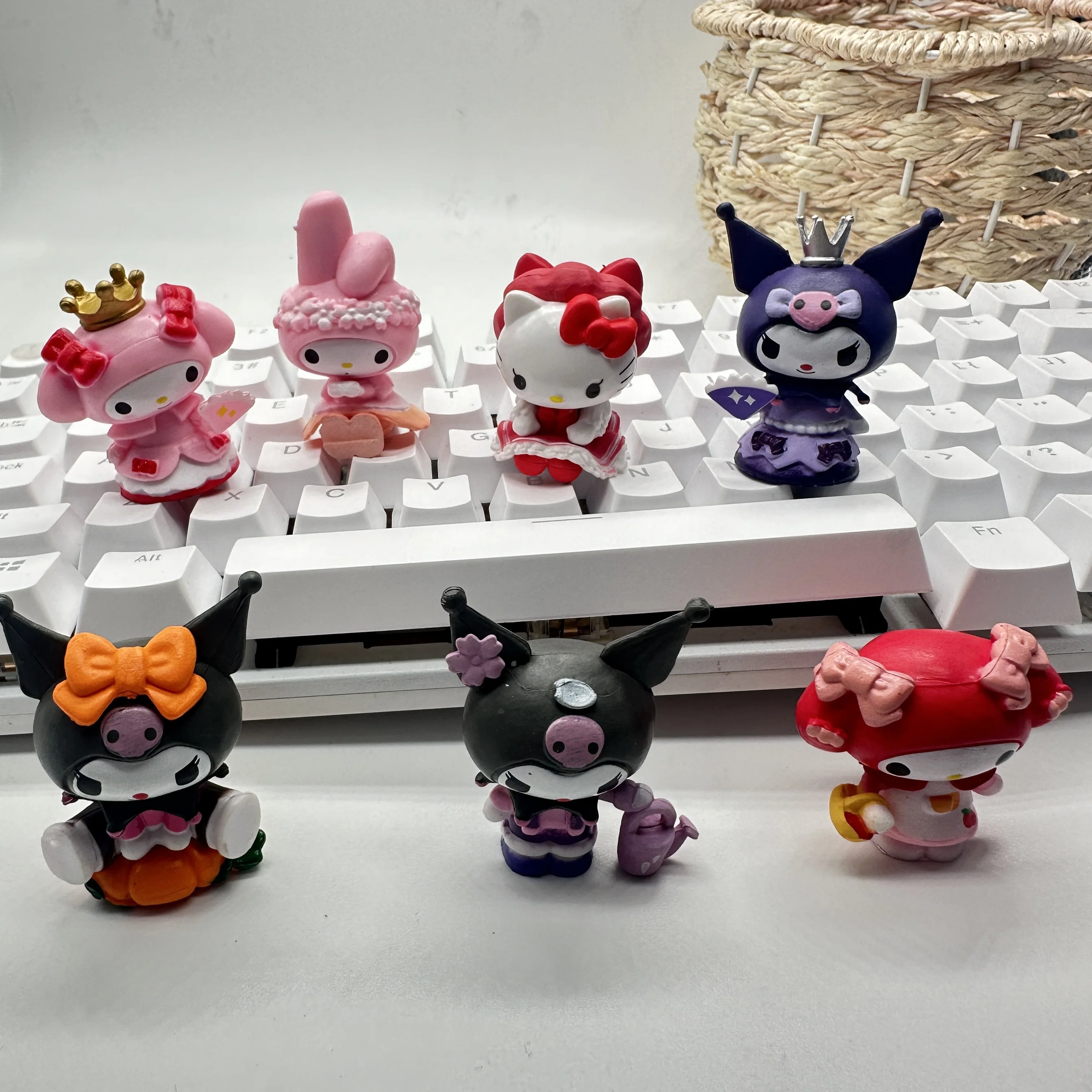 Cartoon Melody Kuromi Keycap for Cross Axis Cartoon Mechanical Keyboard Keycap Single ECS Supplementary Keycap