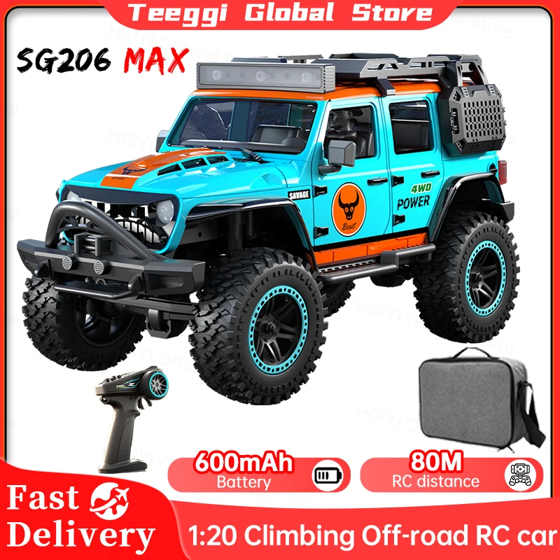 

ZLL SG206 MAX/PRO Climbing RC Vehicle with LED Light 2.4G 4WD RC Climbing Off-Road Car Brushless Motor RC Car Toys For Kid Gift