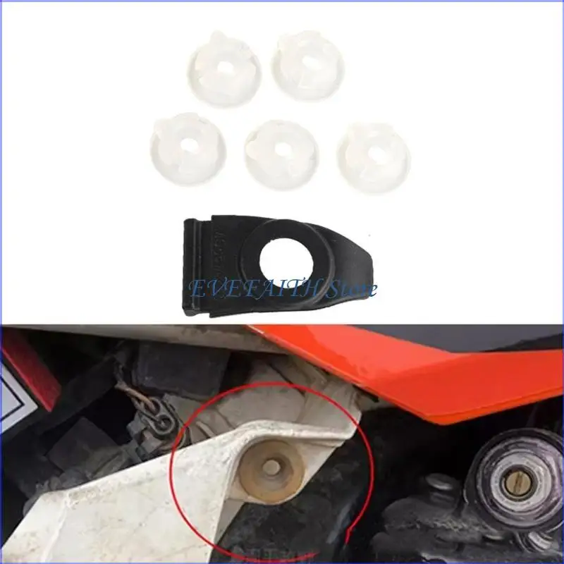 124B Rubber Clasps Buckle Fastener&Seal Washer Combination For Motorcycle Air Filter Support Accessories For Bikers