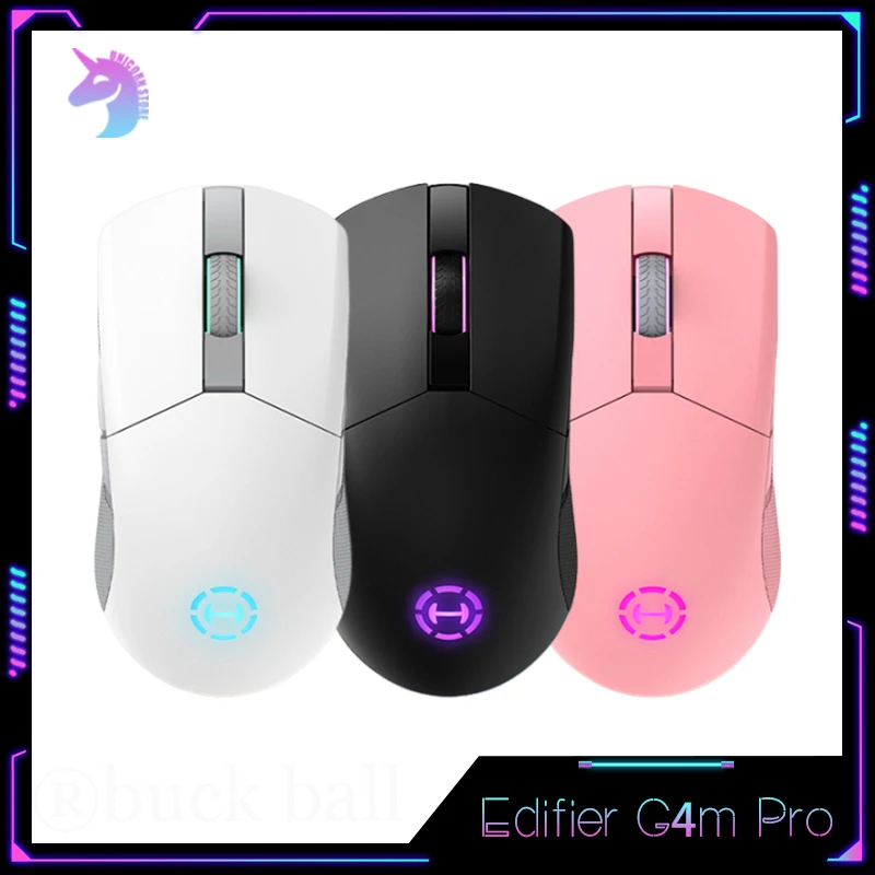 

Игровая мышь Edifier G4m Pro, 3 режима, 2,4 ГГц, Bluetooth, беспроводная мышь Paw3395 26000DPI Esports, специальные игровые мыши 650IPS, подарки