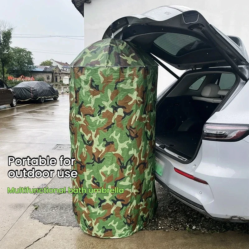 Outdoor Emergency Privacy Shelter Hanging Shower Changing Tent Waterproof Sun Shade Canopy Toilet for Travel Hiking Camping
