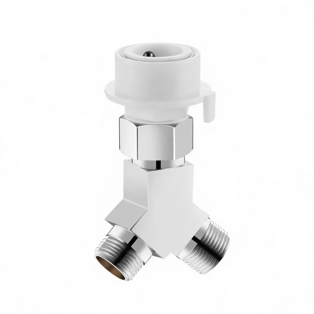 Dual Outlet Faucet Diverter Valve Adapter Kitchen Sink Connector For Dishwasher Pipe Water Purifier Flow Control