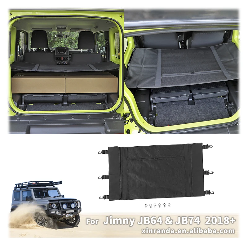 

Чехол для занавески на багажник автомобиля, сумка для хранения, сетка для Suzuki Jimny 2019 2020 2021, аксессуары для хранения и уборки Jimny JB64 JB74