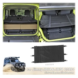 3 Door Jimny Rear Trunk Curtain Cover Storage Bag Net Organizer for Suzuki Jimny JB64 JB74 2019-2024 Stowing Tidying Accessories
