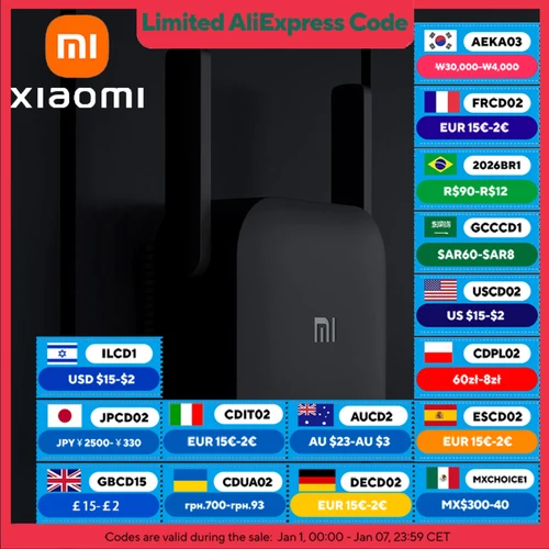 XIAOMI MIJIA nuevo amplificador WiFi Pro, 300M 2,4G expansor de red repetidor extensor de potencia Roteador, 2 antenas, para Mi Router Wi-Fi