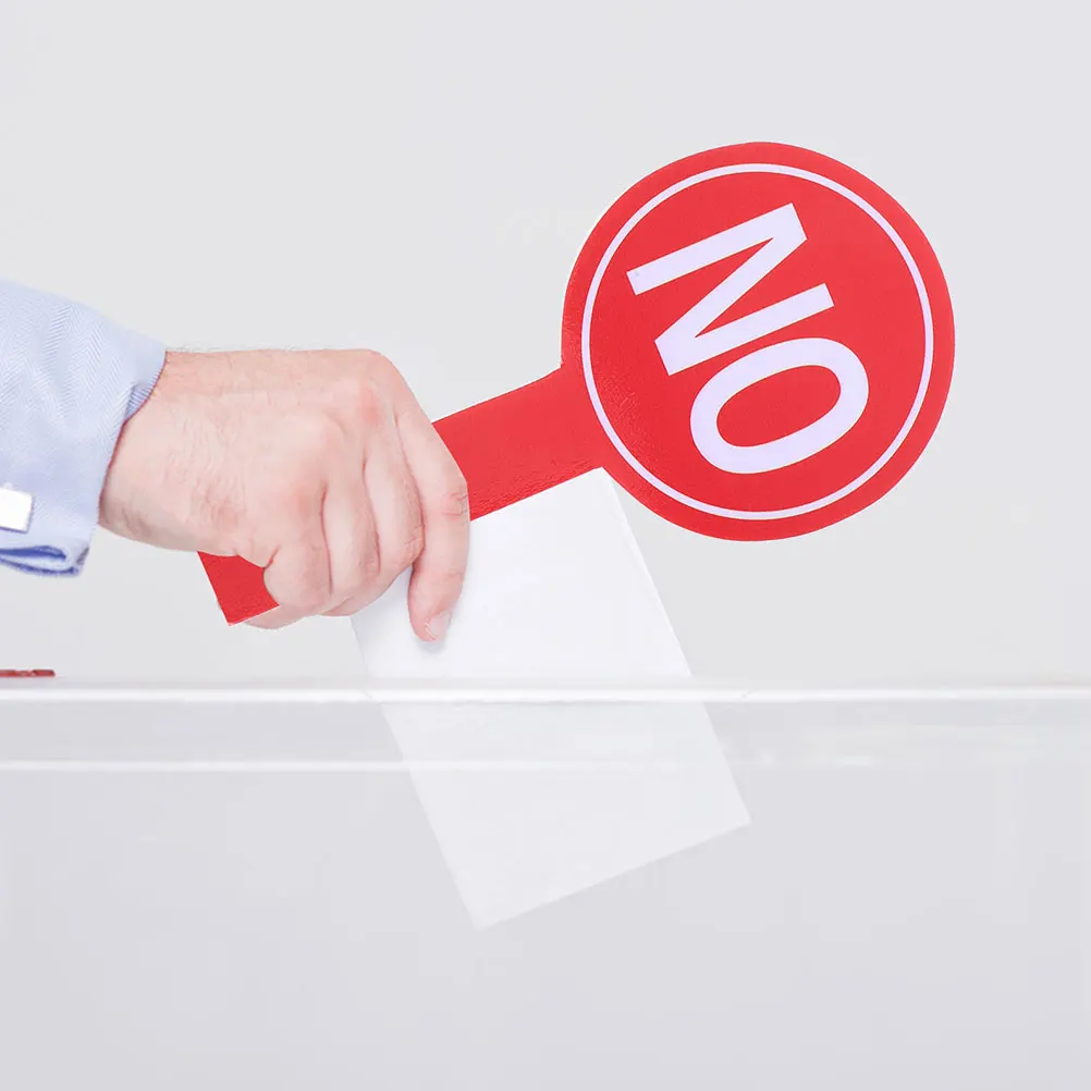 

6pcs Large Foam Yes No Voting Paddles Single Sided Boards For Teachers Event Organizers School Competitions Lightweight Handle