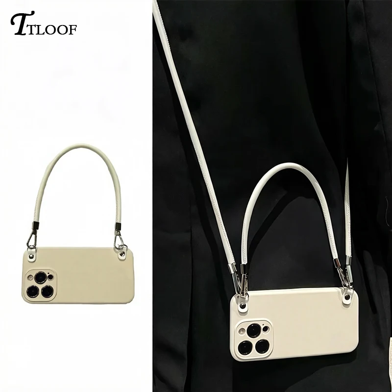 Crossbody Lanyard Bracket Phone Case For Samsung Galaxy S26 S25 S24 S23 S22 S20 S21 FE Ultra Silicone Cover