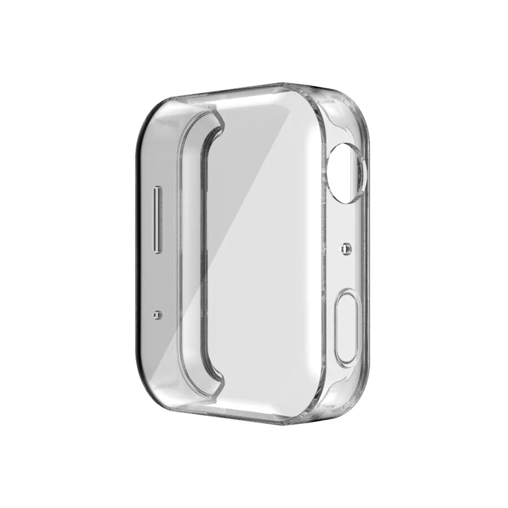 

2 шт. прозрачные мягкие защитные чехлы из ТПУ с полным покрытием, амортизирующие, устойчивые к царапинам, гибкие, подходят для умных часов Mi