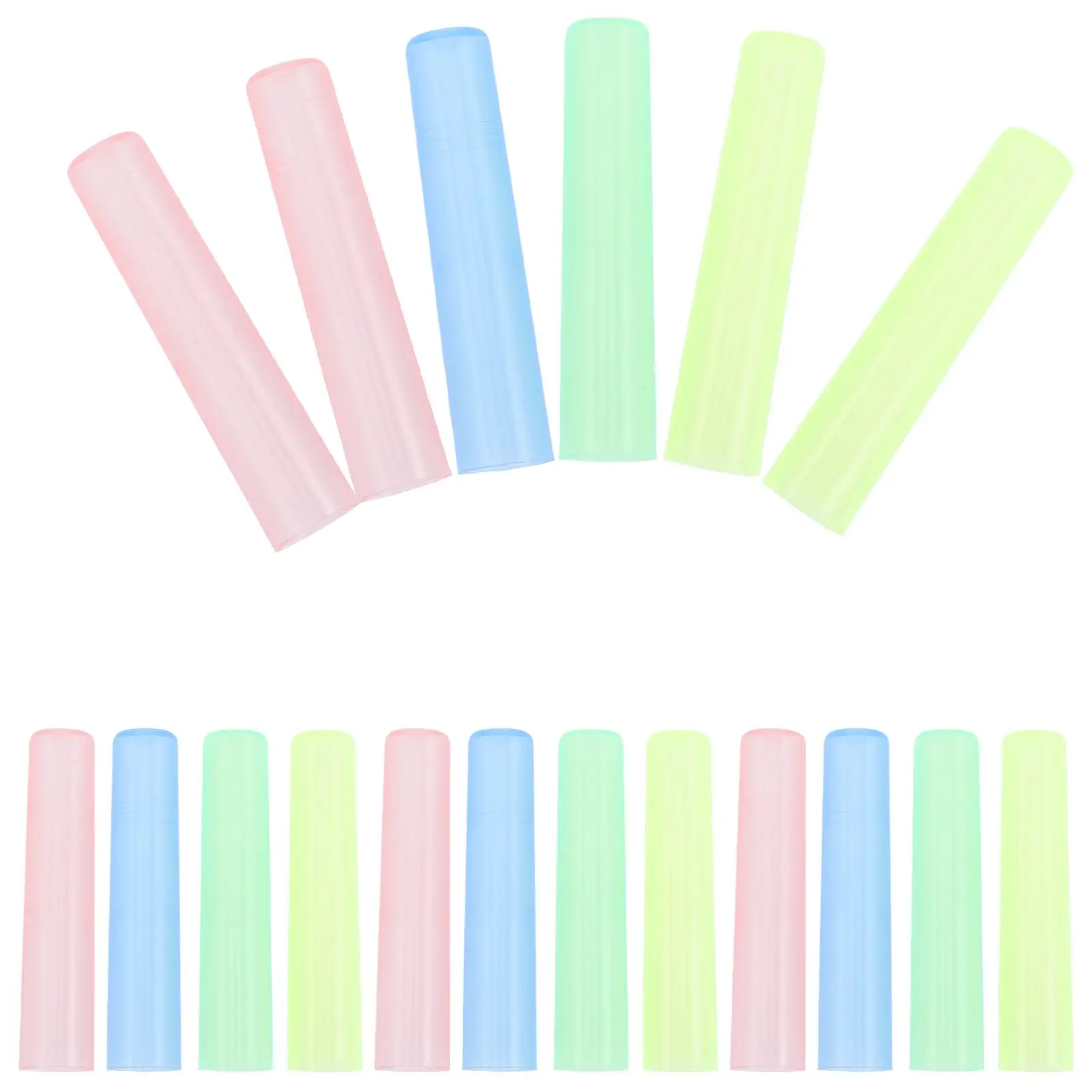 

100 Pcs Pencil Caps Clear Covers Protector Plastic Pencil Cover Tip Protective Stationery Supplies School Accessories Eraser