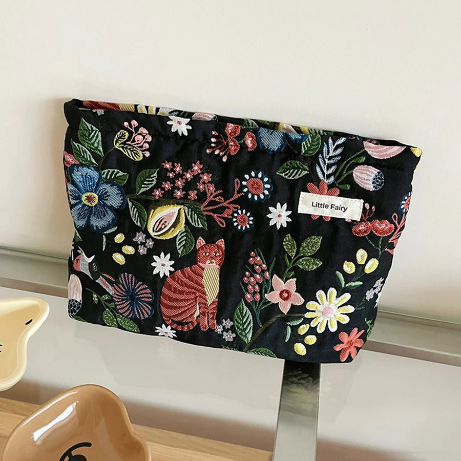 Nuova piccola borsa per cosmetici da donna modello vegetale portatile piccola borsa per riporre assorbenti igienici borsa per chiavi portamonete per pendolari borsa per carte portatile