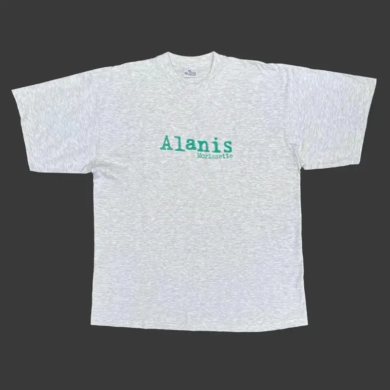 Alanis Morissette 1996 90s Vintage Band Tour Concert Promo Merch Logo T-Shirt