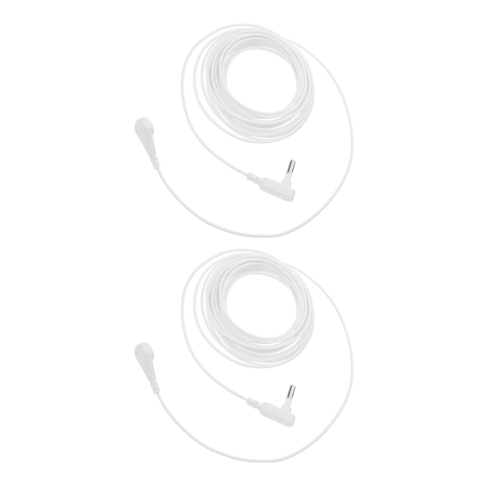 

2pcs Grounding Wire Materials Universal Connector Static Prevention Safe Cord Pvc Mats Replacement Electrical Products