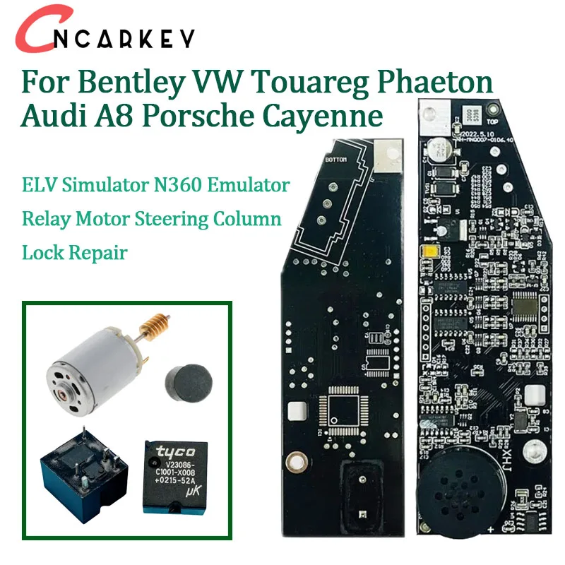 

For Bentley VW Touareg Phaeton Audi A8 Porsche Cayenne Car ELV Simulator N360 Emulator Relay Motor Steering Column Lock Repair