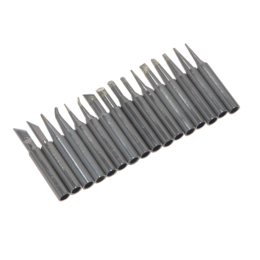 16Pcs Soldering Iron Tips 900M-T Lead-Free Welding Tip 900M-T- IS/I/B/SB/K/SK/0.8D/1.2D/1.6D/2.4D/3.2D/1C/2C/3C/4C/5C Welding