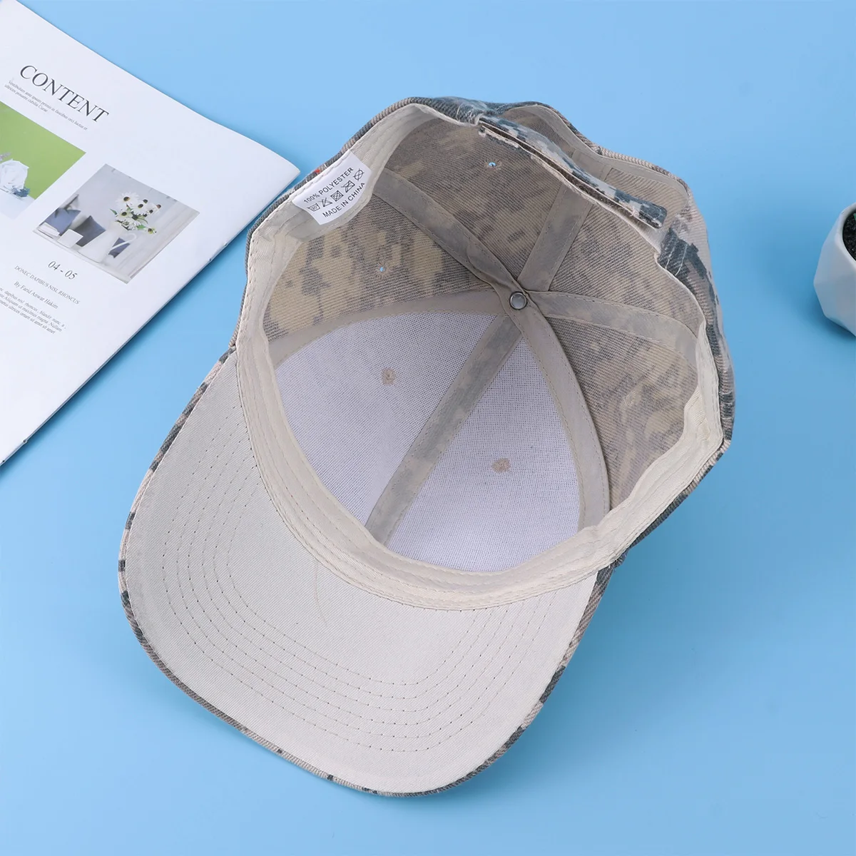 

Camo Hat Peaked Cap Baseball Sun Outdoor Low Profile Camouflage Unisex Men Women UV Protection Adjustable Buckle Pre Curved Bill