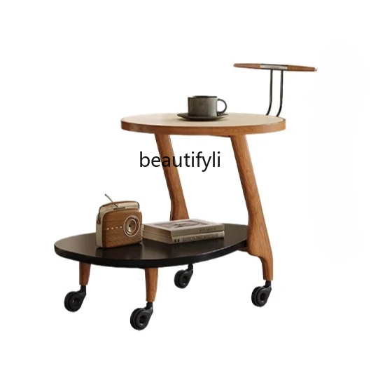 

trolley modern simple sofa movable coffee table bedside table creative living room side table advanced