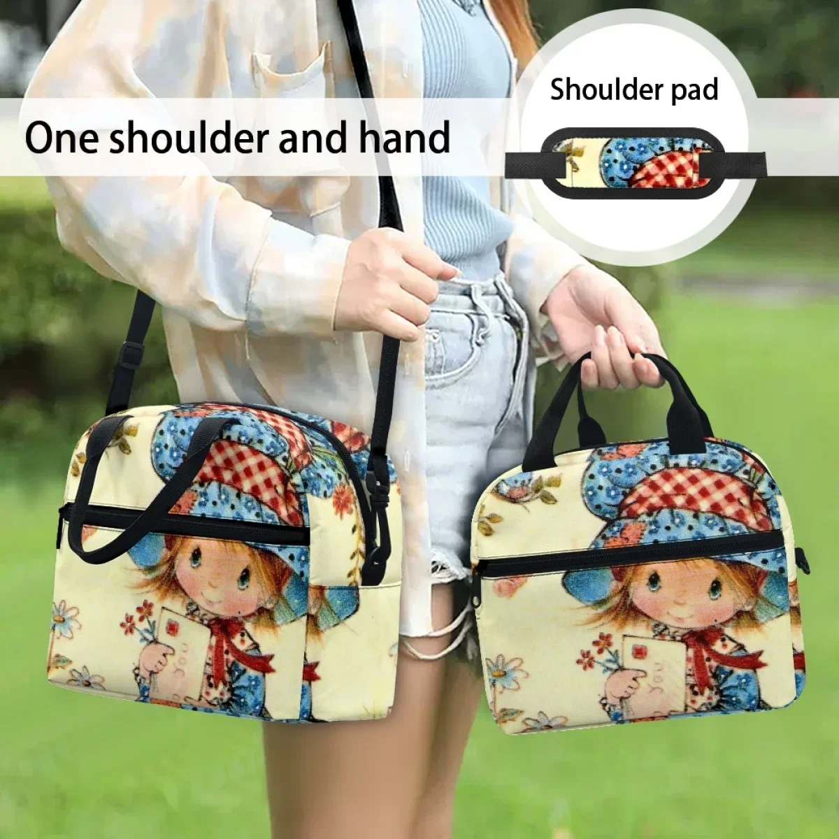 

Insulated Lunch Bag for Office School Leakproof Women Cooler Thermal Box Children Lonchera