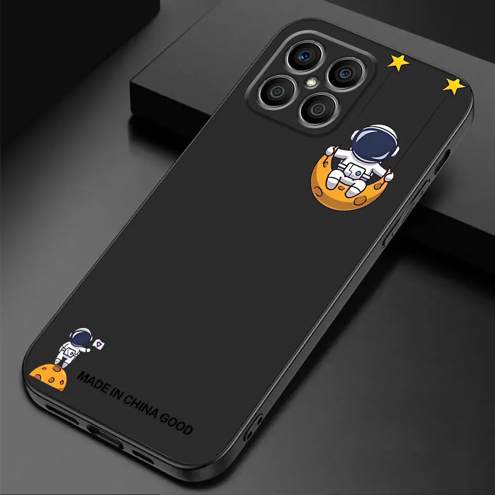 Capa Coque Space Star Astronaut Case for Honor 70 X8a Magic5 Lite X6a X8 X7 90 Pro X9a X6 8X Magic5 Cover Black Soft