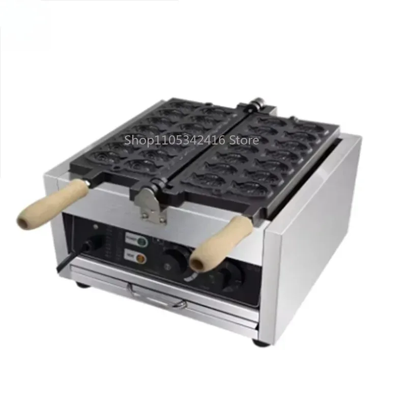 20V/110V Commercial Sea Bream Cooking Machine, Mini Fish Cake & Pancake Maker for Street Stall, Ideal for Crispy Paste Pancakes