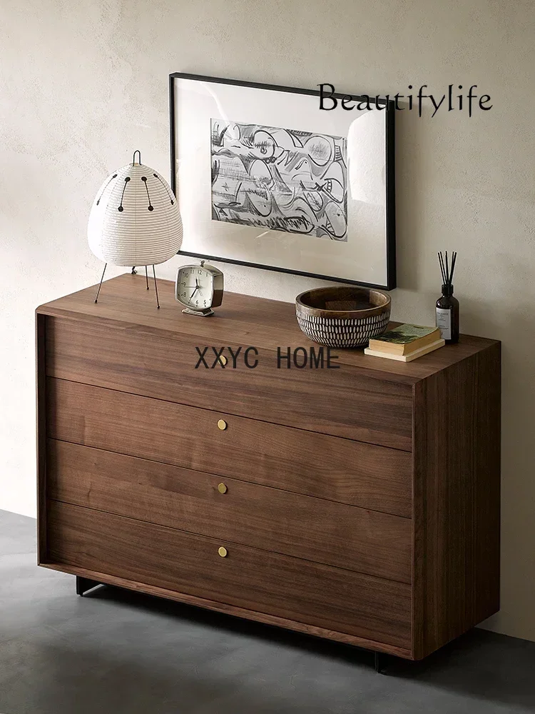 Pypnocnoameryakatiski importoonen Charny orzech z litego drewna do szafki do szuflady do sypialni szafka